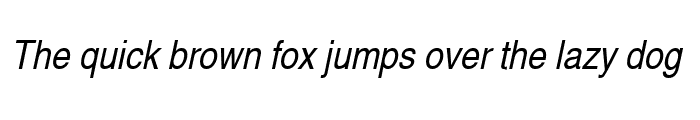 Preview of AlpsCondensed Italic