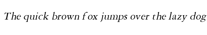 Preview of Amery Italic