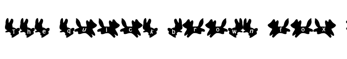 Preview of ani Font Regular