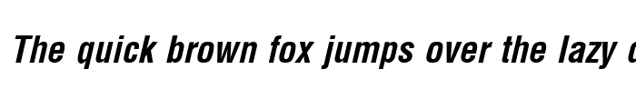 Preview of Arena Condensed Bold Italic