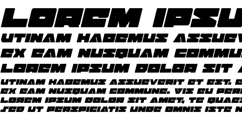 Sample of Bad Axe Condensed Italic Sample of Bad Axe Condensed Italic