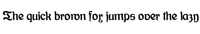 Preview of Bauernschrift Regular