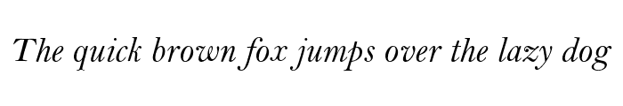 Preview of Bell MT Std Italic
