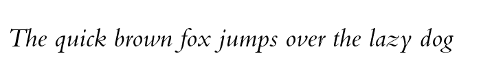 Preview of Bembo Oldstyle Figures Italic