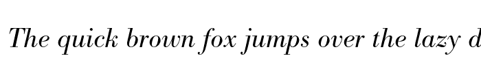 Preview of Bodoni BE Light Oldstyle Figure Italic