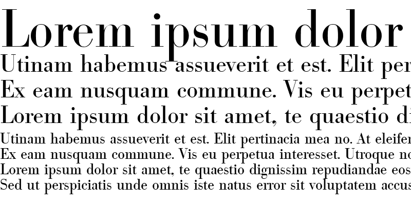 Sample of Bodoni-Serial Sample of Bodoni-Serial