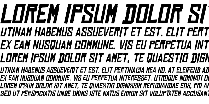 Sample of Chinese Rocks Italic