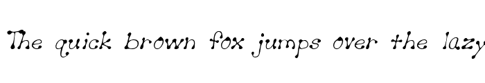 Preview of CutiesHand Italic