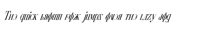 Preview of Cyberia Condensed Italic Condensed Italic