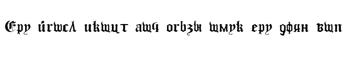Preview of Cyril Gothic Normal