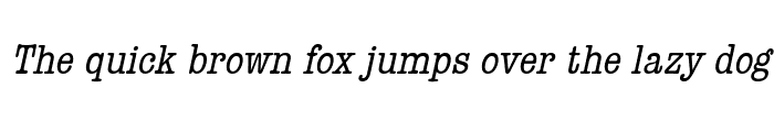 Preview of DatelineCondensed Italic