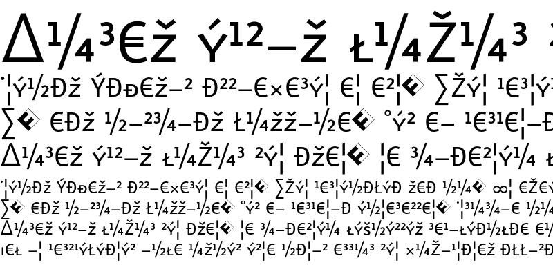 Sample of Eureka Sans Caps Exp Sample of Eureka Sans Caps Exp