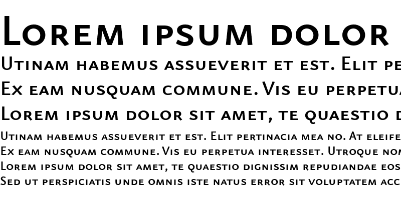 Sample of EurekaSans-MediumCaps Regular