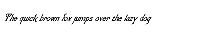 Preview of Florbon-Italic Regular