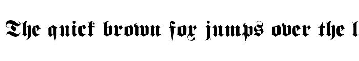Preview of Fraktur Font Regular