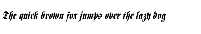 Preview of Frank Condensed Italic