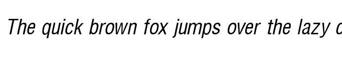 Preview of Hallmarke Condensed Italic