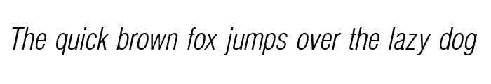Preview of Hallmarke Condensed Light Italic