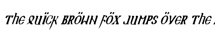 Preview of Holy Empire Condensed Italic Condensed Italic