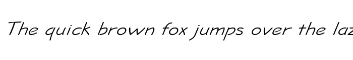 Preview of Jolt Wide Italic