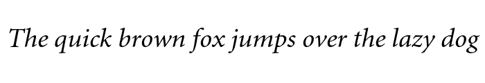 Preview of Minion Italic