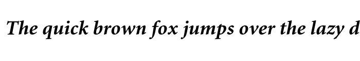 Preview of Minion Oldstyle Figures Bold Italic