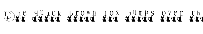 Preview of Mooncat Font Regular