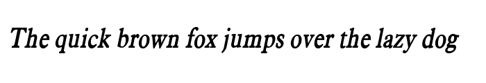 Preview of NadineCondensed BoldItalic