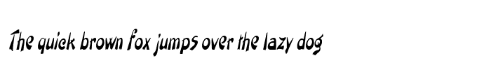 Preview of PaintbrushCondensed Italic