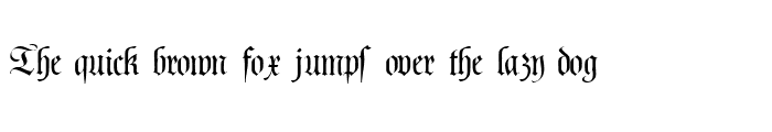 Preview of PoemFraktur Regular