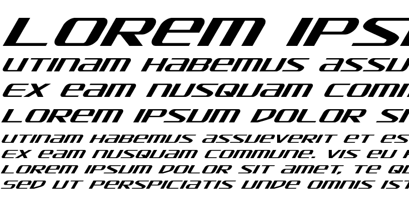 Sample of SDF Super-Italic Sample of SDF Super-Italic