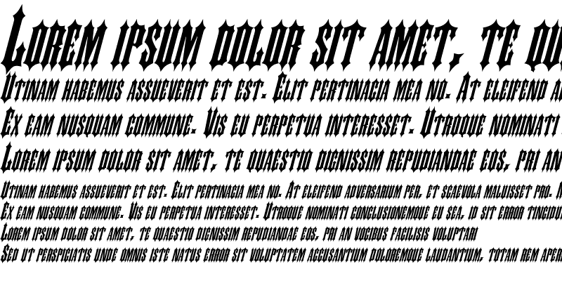 Sample of Slayer-Italic Sample of Slayer-Italic
