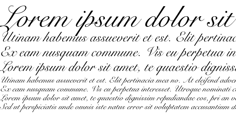 Sample of Snell Roundhand Script Sample of Snell Roundhand Script