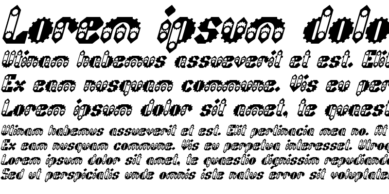 Sample of Sprokett Italic Sample of Sprokett Italic