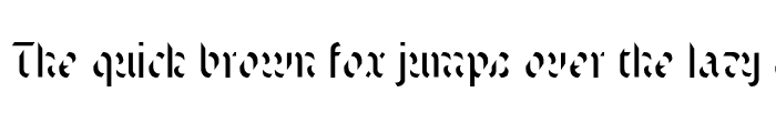 Preview of Text Stencil Regular