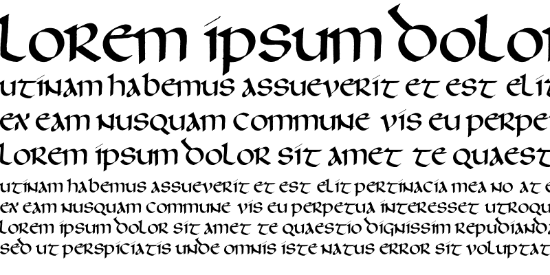 Sample of Thomson Uncial Sample of Thomson Uncial