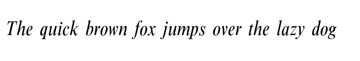 Preview of Times Condensed Italic