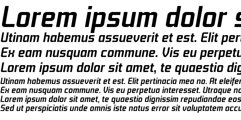 Sample of TitanText Bold Italic
