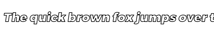 Preview of Trueno Black Outline Italic
