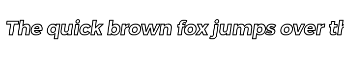 Preview of Trueno Bold Outline Italic