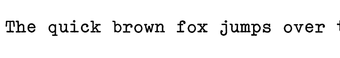 Preview of Typewriter ExtraBold Regular