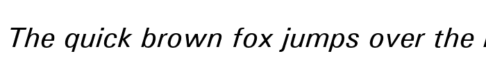 Preview of Univers ATT Italic
