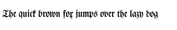 Preview of WalbaumFraktur Regular