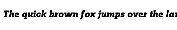 Preview of ZineSlabDis X Bold Italic