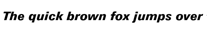 Preview of Zurich Black Italic