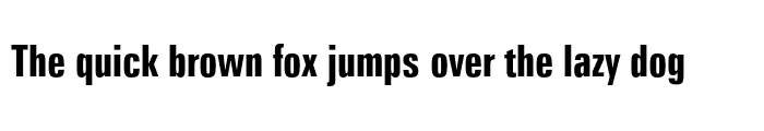 Preview of Zurich Extra Condensed Bold